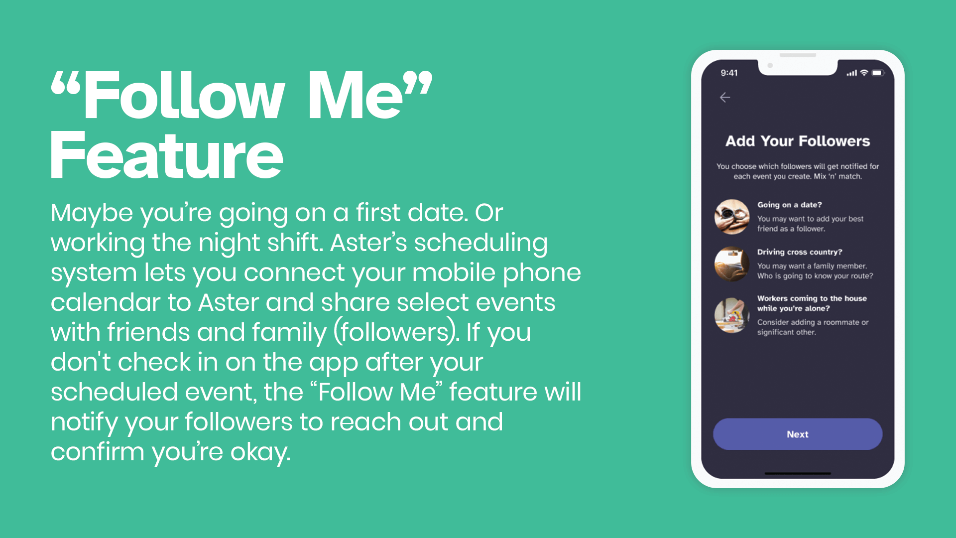 aster-app-follow-me-feature
